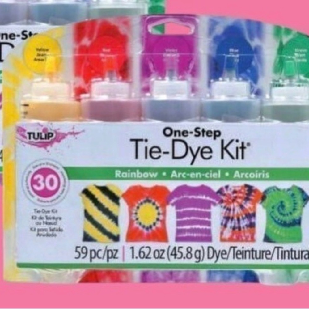 Tulip One-Step Tie-Dye Kit - Vibrant Rainbow Colors, 54 pieces